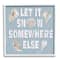 Stupell Industries Let It Snow Somewhere Else Seashells Framed Giclee Art